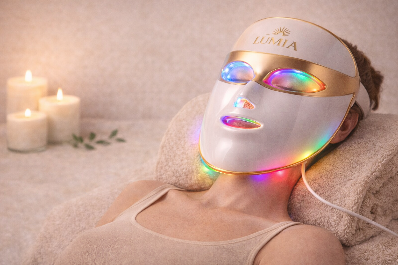 Masque Facial LED 7 Couleurs LUMIA™ – Rituel Beauté Lumineux à Domicile