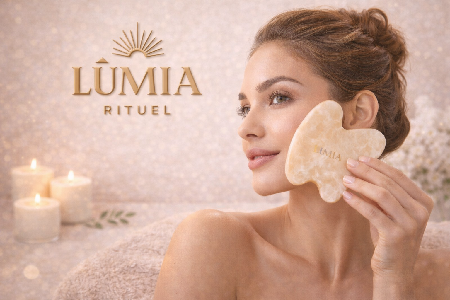 Planche Gua Sha LUMIA incluse dans le bundle