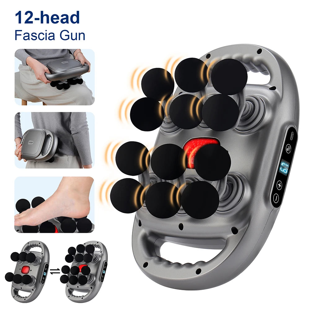 Pistolet de Massage Haute Fréquence LUMIA™ – Relaxation Musculaire & Récupération Corps Entier