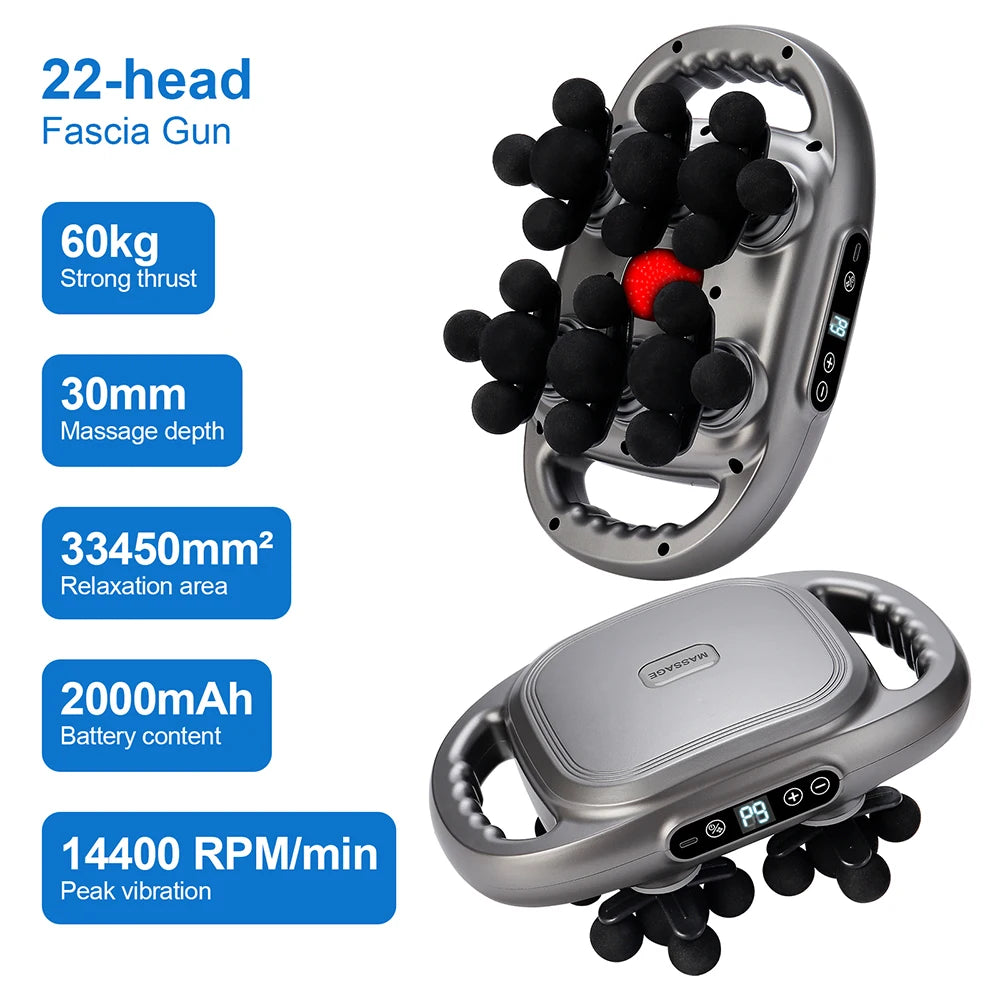 Pistolet de Massage Haute Fréquence LUMIA™ – Relaxation Musculaire & Récupération Corps Entier