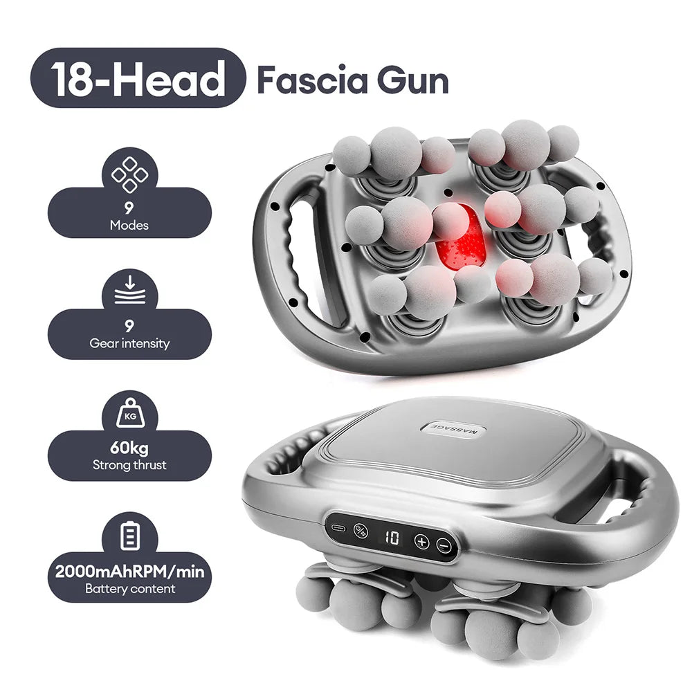 Pistolet de Massage Haute Fréquence LUMIA™ – Relaxation Musculaire & Récupération Corps Entier