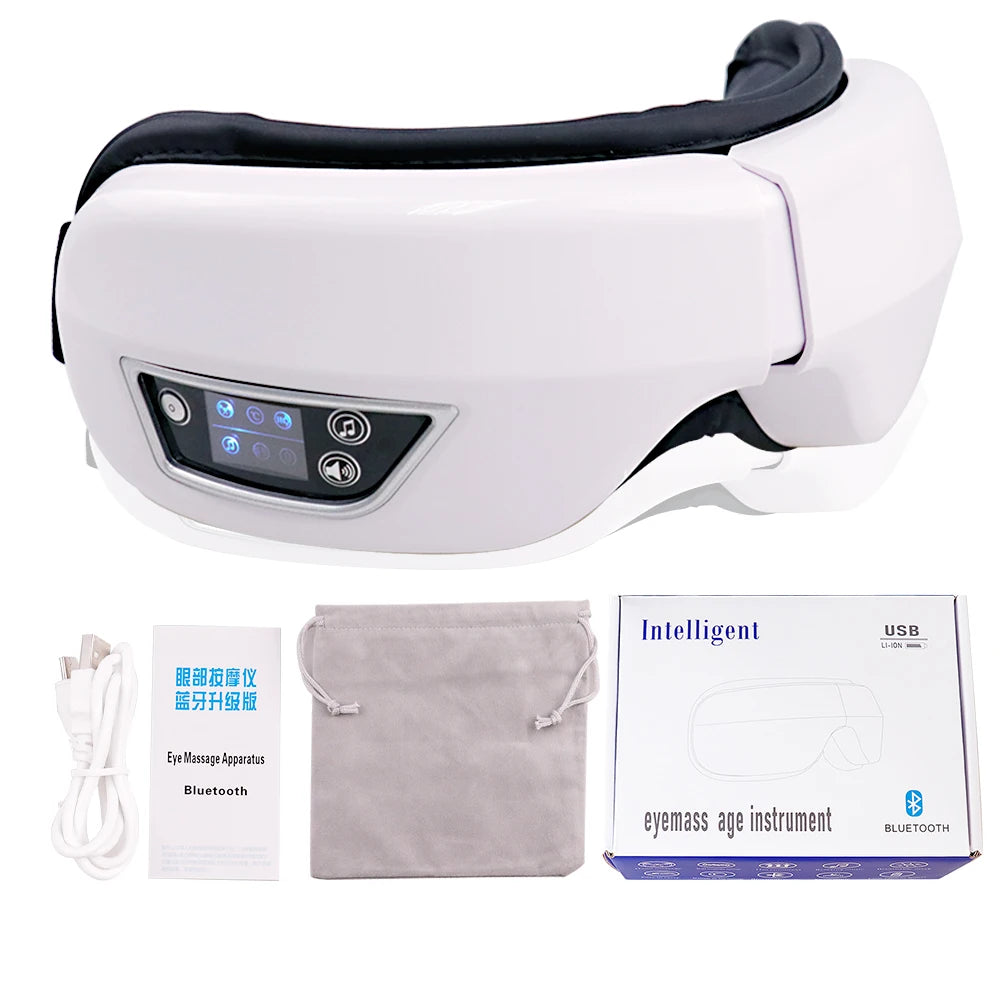 Masseur Oculaire Intelligent 6D LUMIA™ – Airbag, Vibrations & Relaxation Connectée