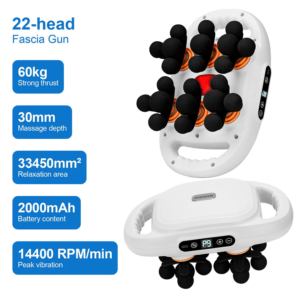 Pistolet de Massage Haute Fréquence LUMIA™ – Relaxation Musculaire & Récupération Corps Entier