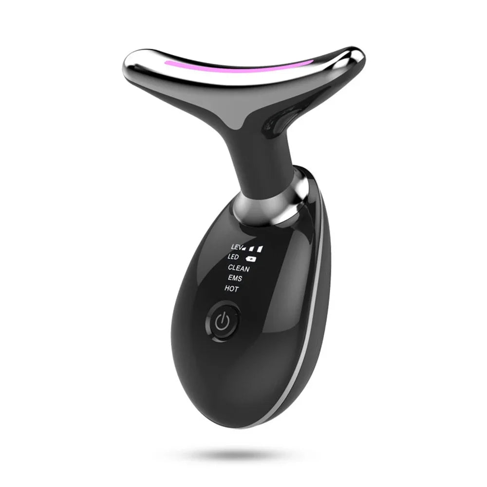 Masseur Visage & Cou LED LUMIA™ – Rituel Beauté Tonicité & Éclat