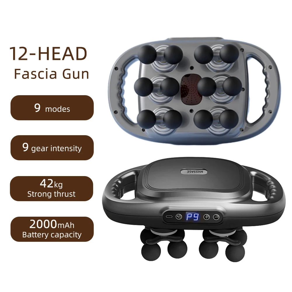 Pistolet de Massage Haute Fréquence LUMIA™ – Relaxation Musculaire & Récupération Corps Entier