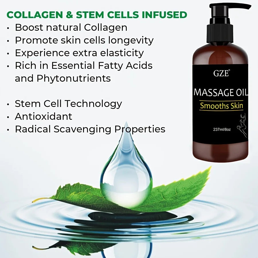 Huile de Massage Corporel au Collagène LUMIA™ – Hydratation & Peau Visiblement Lissée