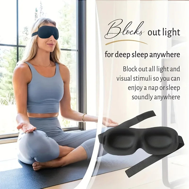 Masque de Sommeil 3D LUMIA™ – Obscurité Totale & Confort Ultra-Doux