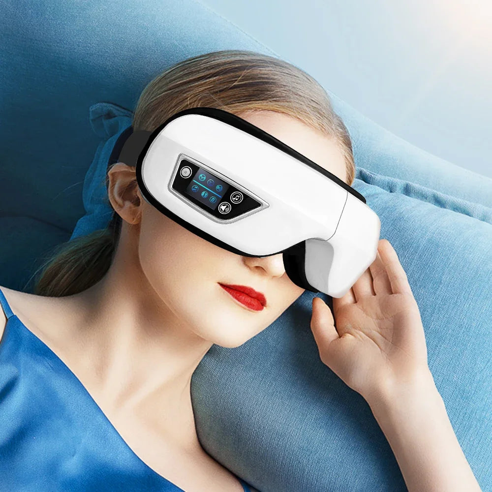 Masseur Oculaire Intelligent 6D LUMIA™ – Airbag, Vibrations & Relaxation Connectée