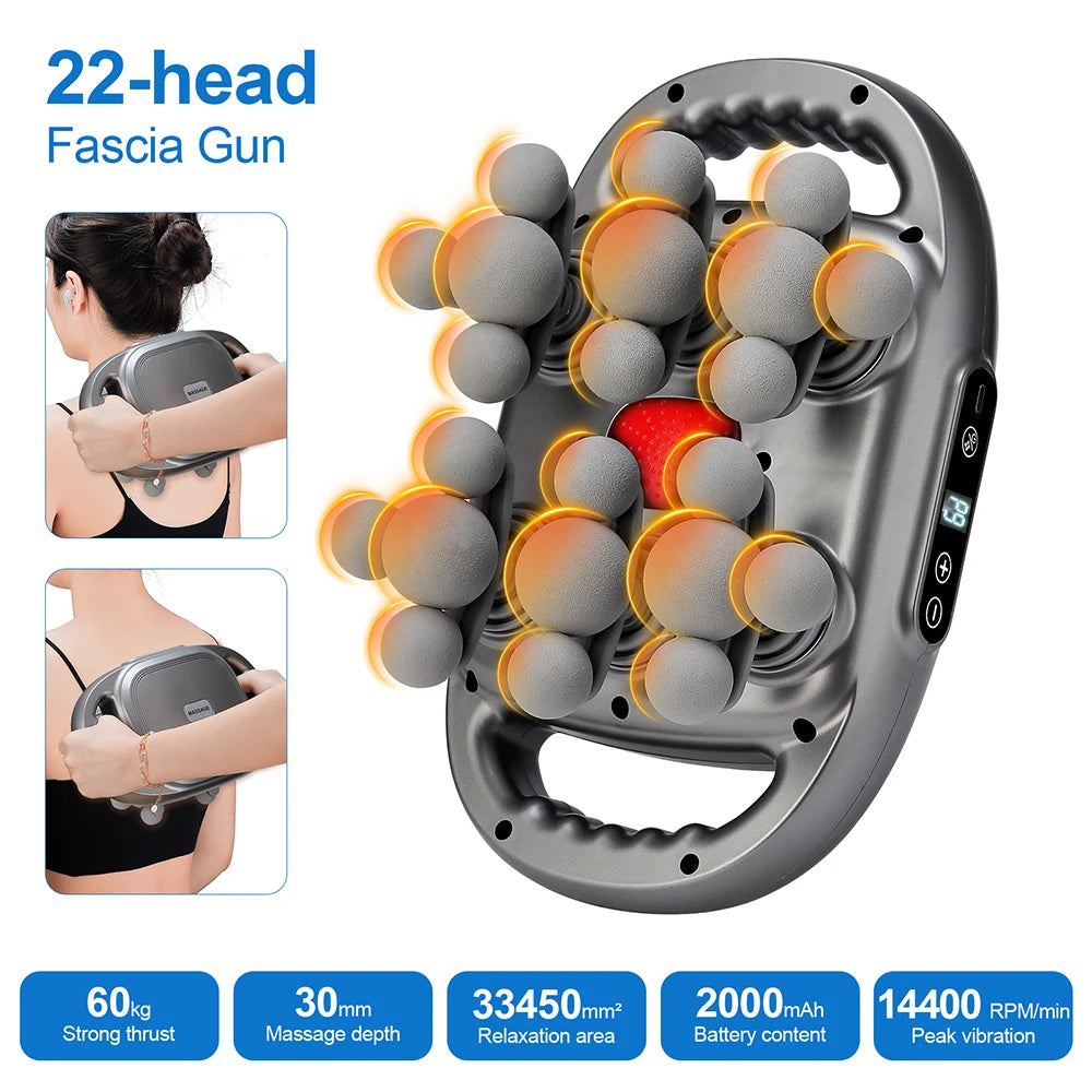 Pistolet de Massage Haute Fréquence LUMIA™ – Relaxation Musculaire & Récupération Corps Entier