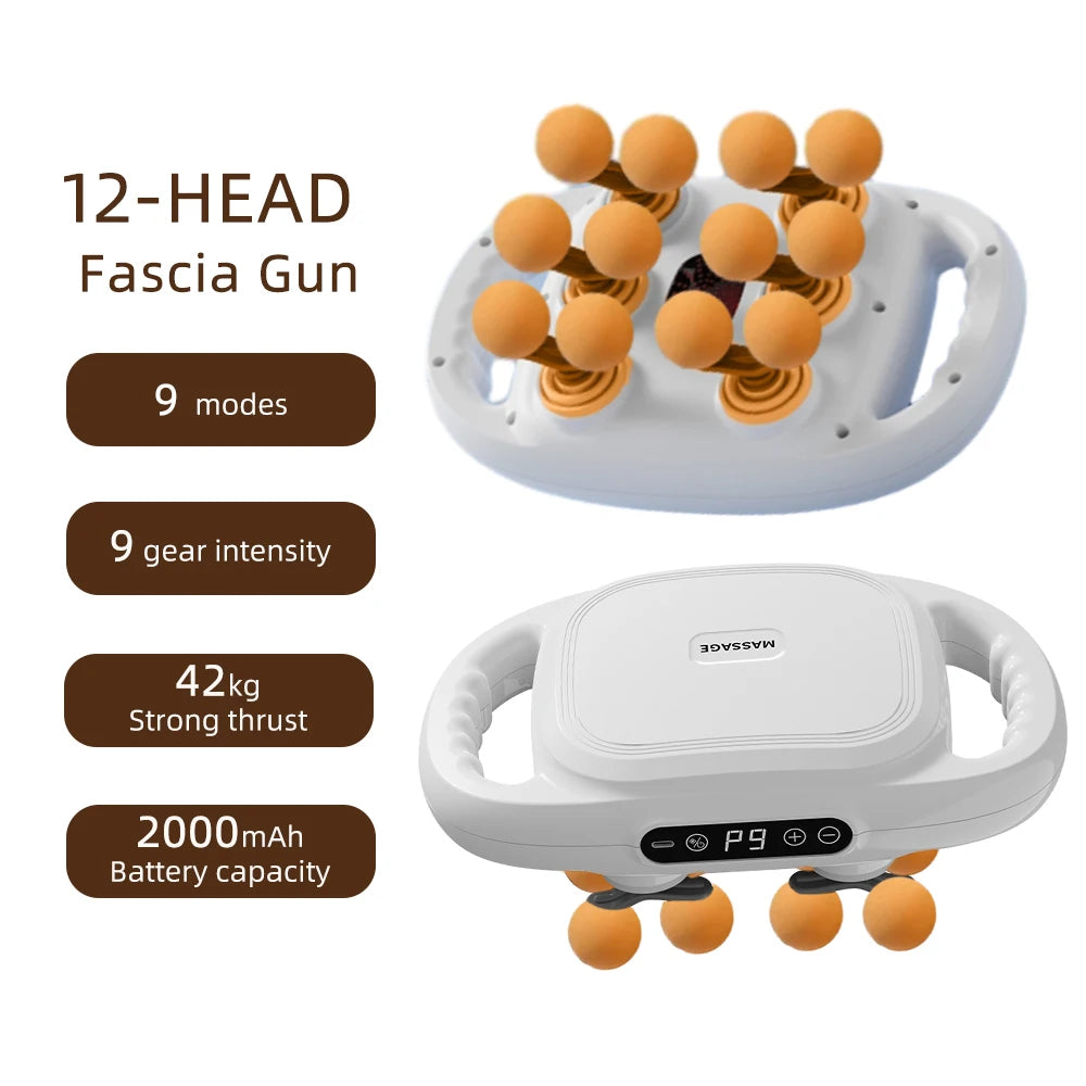 Pistolet de Massage Haute Fréquence LUMIA™ – Relaxation Musculaire & Récupération Corps Entier