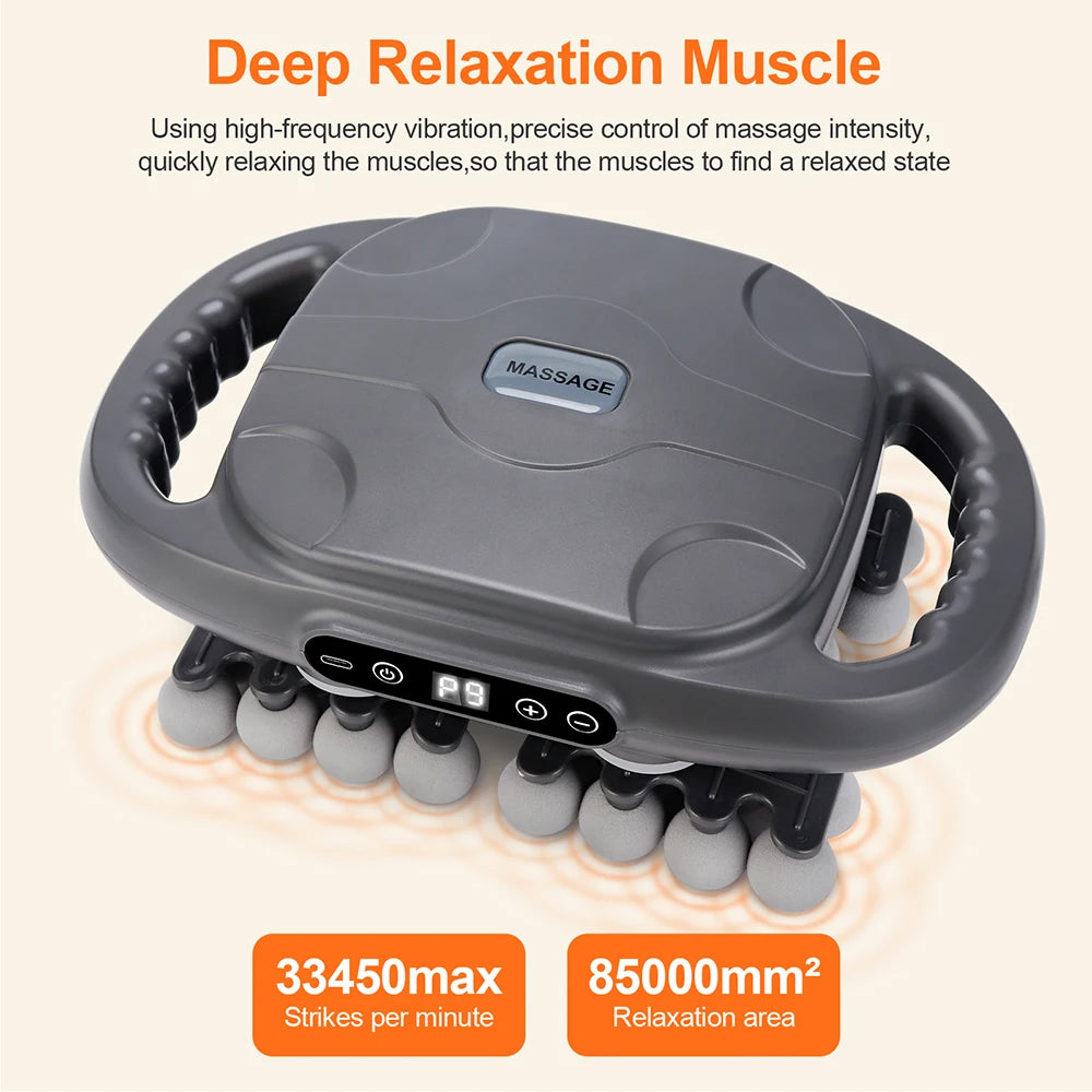 Pistolet de Massage Haute Fréquence LUMIA™ – Relaxation Musculaire & Récupération Corps Entier