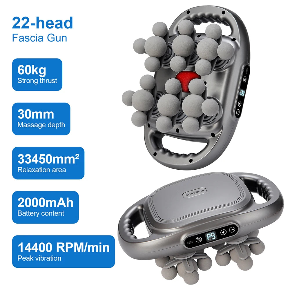 Pistolet de Massage Haute Fréquence LUMIA™ – Relaxation Musculaire & Récupération Corps Entier