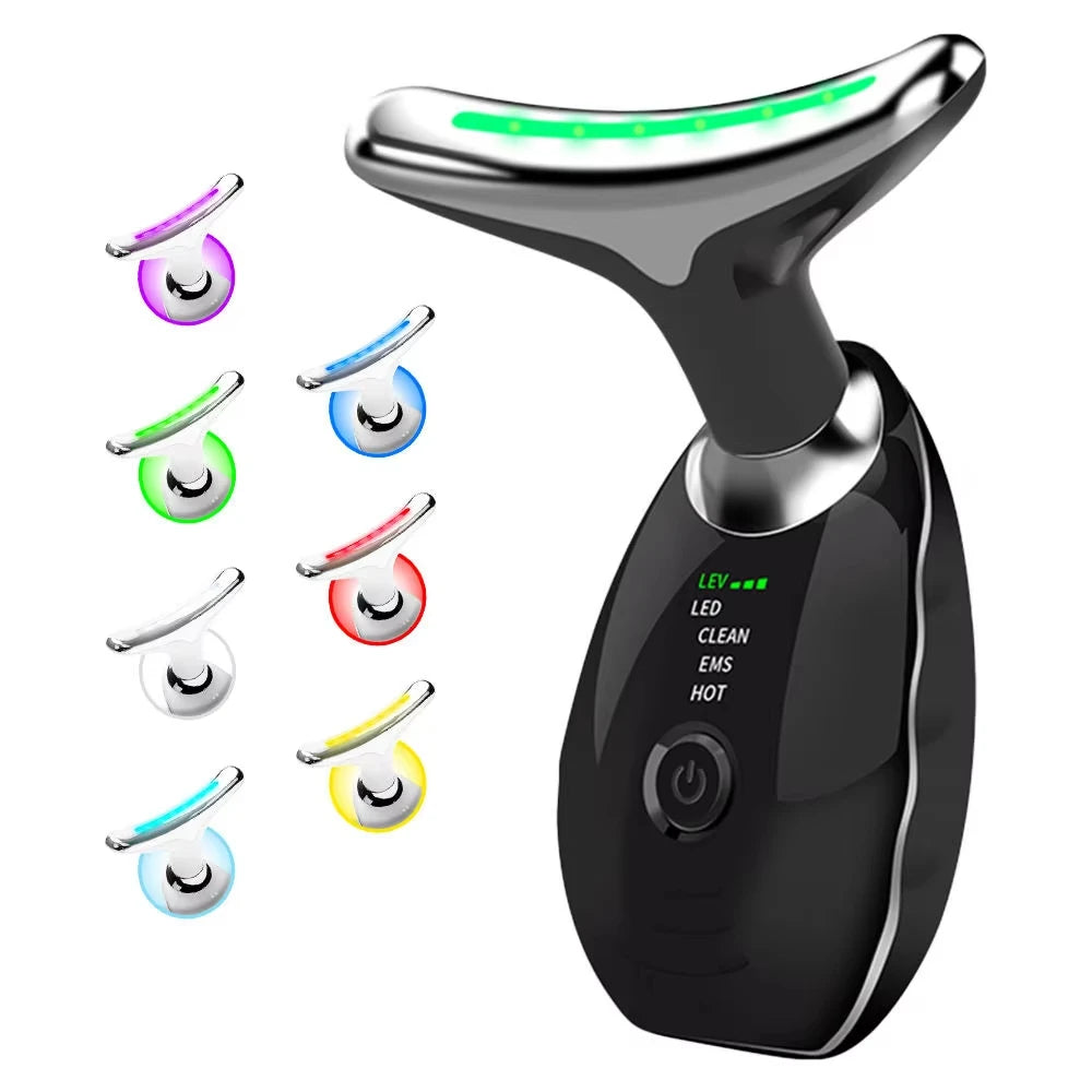 Masseur Facial LED 7 Couleurs LUMIA™ – Rituel Beauté Visage & Cou
