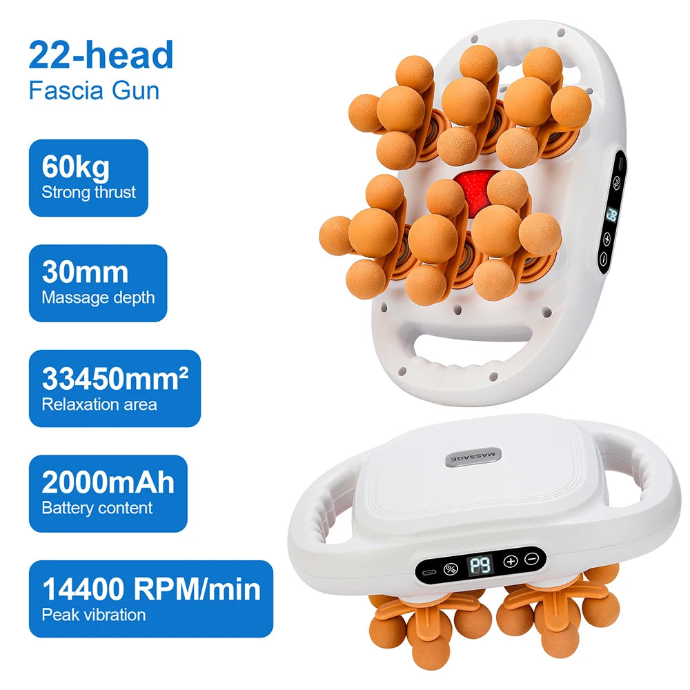 Pistolet de Massage Haute Fréquence LUMIA™ – Relaxation Musculaire & Récupération Corps Entier