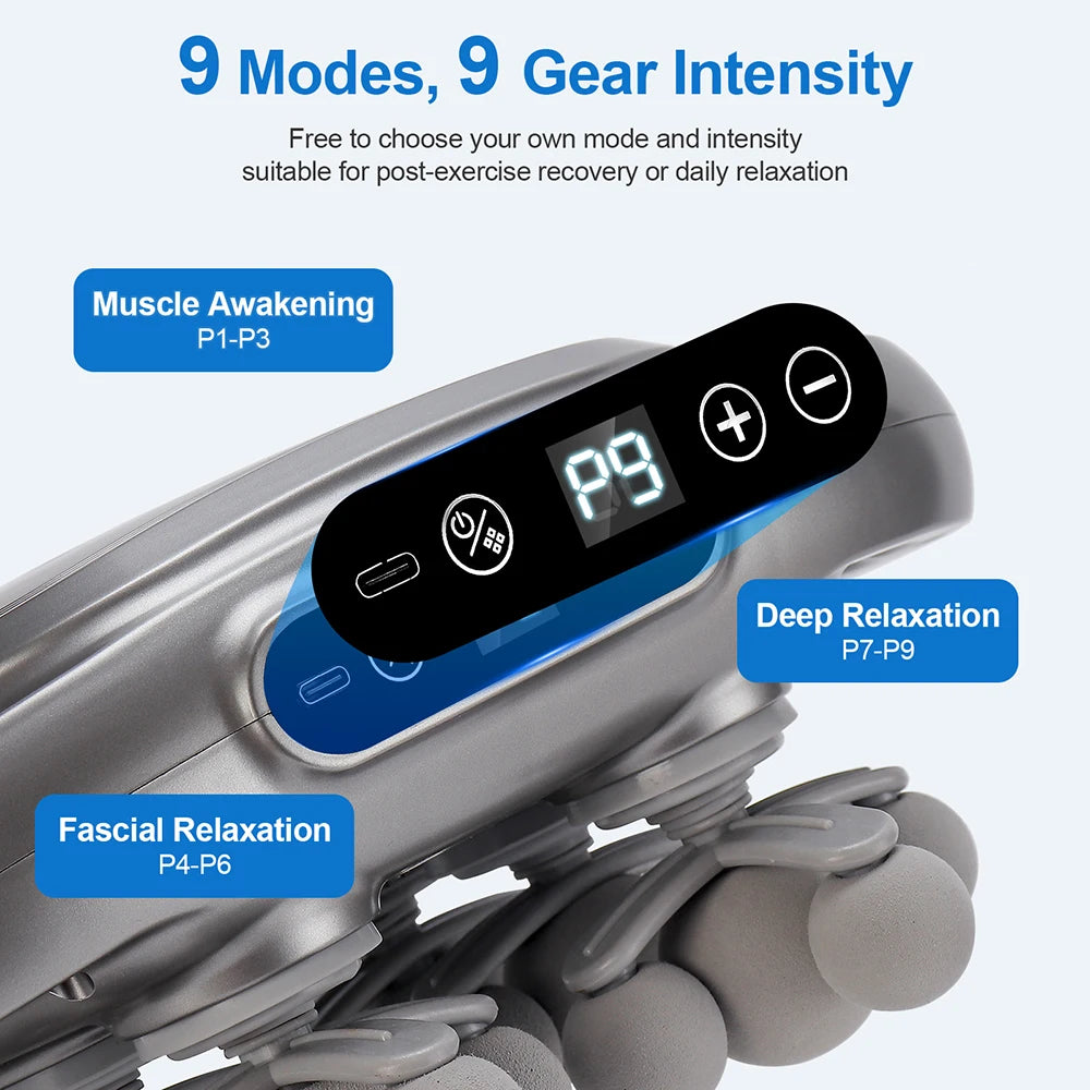 Pistolet de Massage Haute Fréquence LUMIA™ – Relaxation Musculaire & Récupération Corps Entier