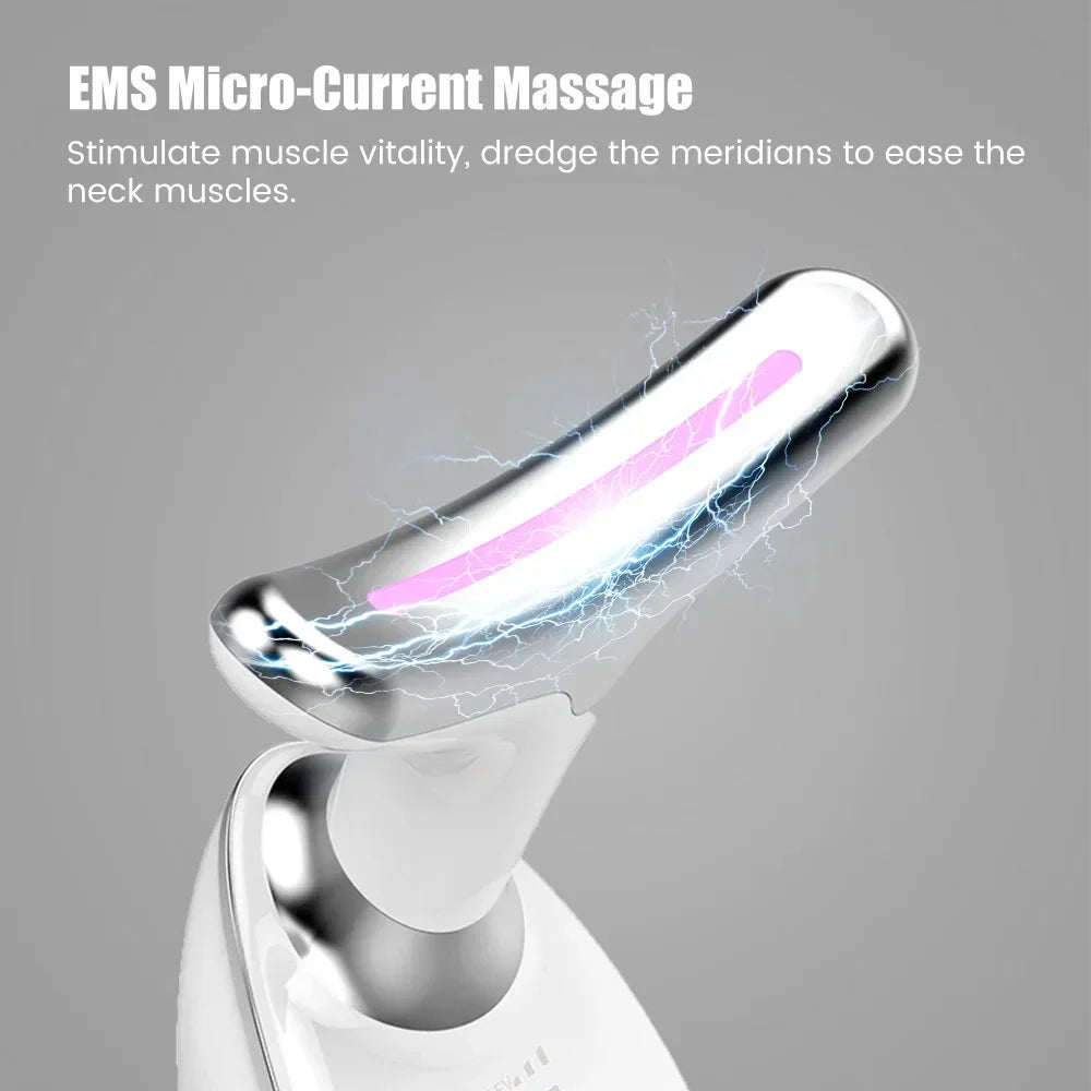 Masseur Visage & Cou LED LUMIA™ – Rituel Beauté Tonicité & Éclat