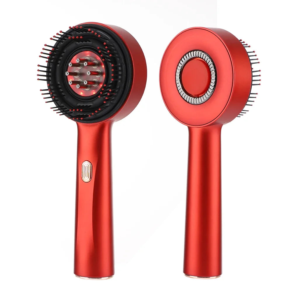 Peigne de Massage Électrique à Lumière Rouge LUMIA™ – Rituel Cuir Chevelu & Relaxation