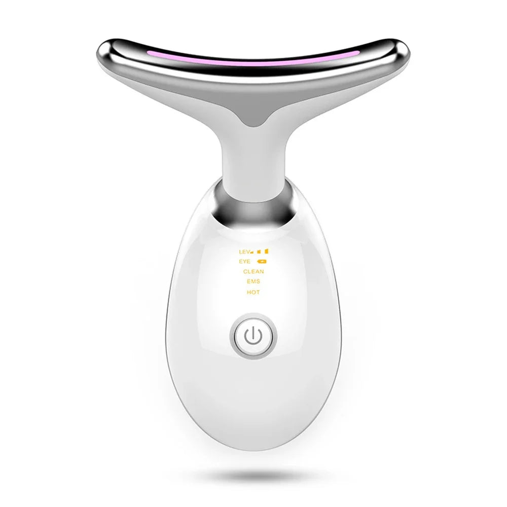 Masseur Visage & Cou LED LUMIA™ – Rituel Beauté Tonicité & Éclat