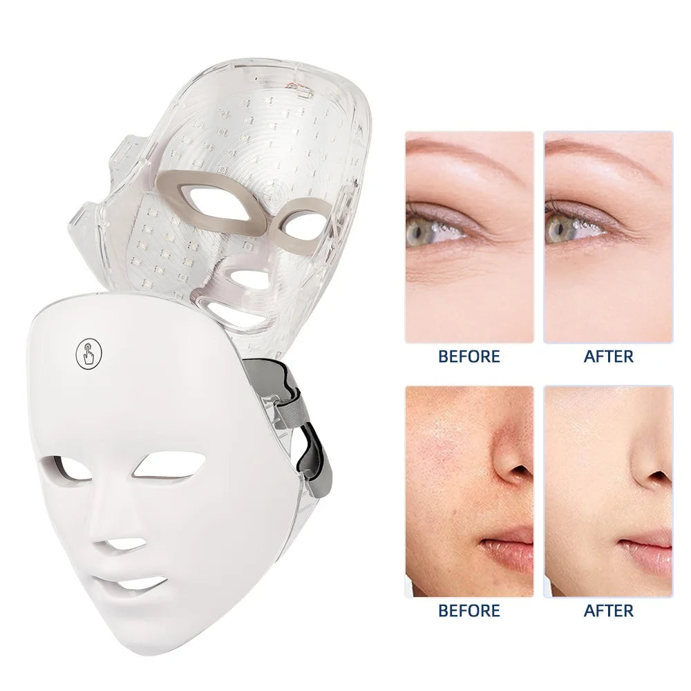 Masque Facial LED 7 Couleurs LUMIA™ – Rituel Beauté Lumineux à Domicile