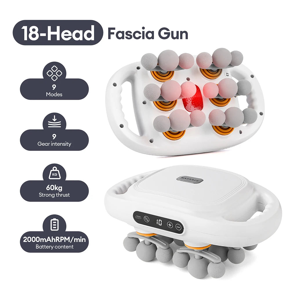 Pistolet de Massage Haute Fréquence LUMIA™ – Relaxation Musculaire & Récupération Corps Entier